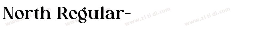 North Regular字体转换